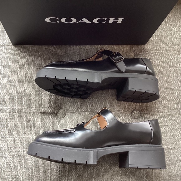 COACH Women's Liv Leather Mary Jane Flats, size 8.5 - Picture 11 of 15